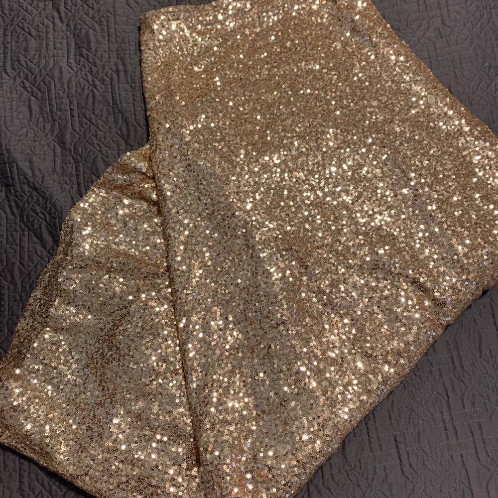Society+ 30/32 Gold Sequin Maxi Skirt